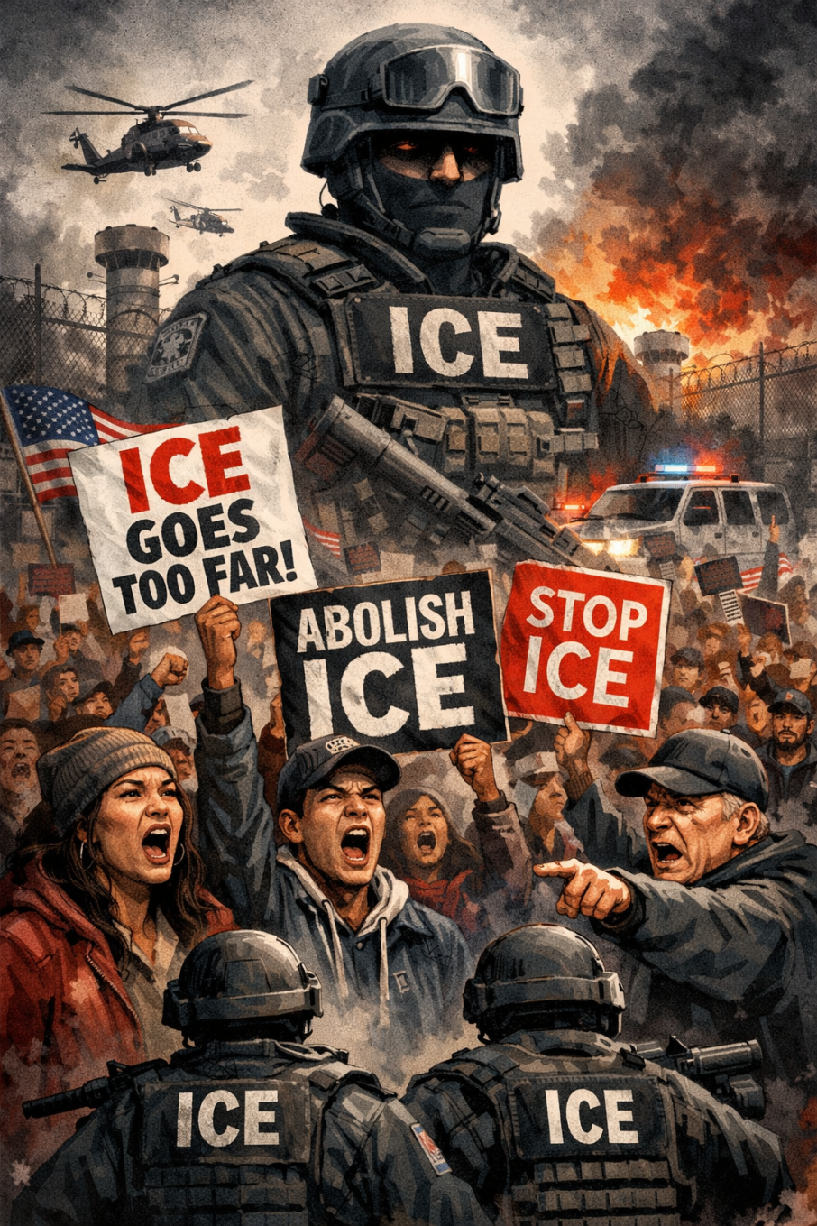 दुई तिहाइ अमेरिकी भन्छन्, आईसले सीमा नाघ्यो: नयाँ राष्ट्रिय सर्बेस्क्षण